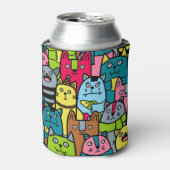 Katzen und Kätzchen Dosenkühler (Kanne Vorderseite)