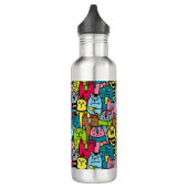 Katzen und Kätzchen Edelstahlflasche (Links)