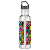 Katzen und Kätzchen Edelstahlflasche (Rückseite)