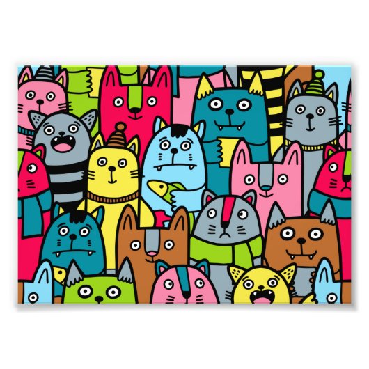 Katzen und Kätzchen Fotodruck (Vorne)