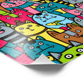 Katzen und Kätzchen Fotodruck (Ecke)