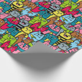 Katzen und Kätzchen Geschenkpapier (Ecke)