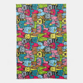 Katzen und Kätzchen Geschirrtuch (Vertikal)