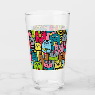 Katzen und Kätzchen Glas