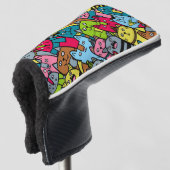 Katzen und Kätzchen Golf Headcover (3/4 Vorderseite)