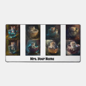 Katzen und Kätzchen in einem Teacup, Schreibtischunterlage (Vorderseite)