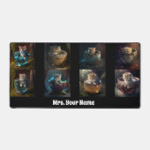 Katzen und Kätzchen in einem Teacup, Schreibtischunterlage (Vorderseite)