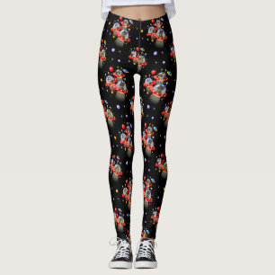 Katzen und Kätzchen in UFOs Raumschiffe fliegende Leggings