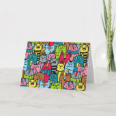 Katzen und Kätzchen Karte (Rückseite)