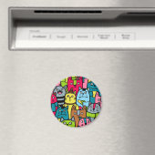 Katzen und Kätzchen Magnet (In Situ (Geschirrspüler))