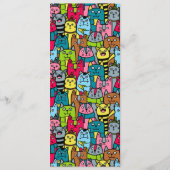 Katzen und Kätzchen Menükarte (Vorderseite)