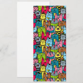 Katzen und Kätzchen Menükarte (Vorne/Hinten)