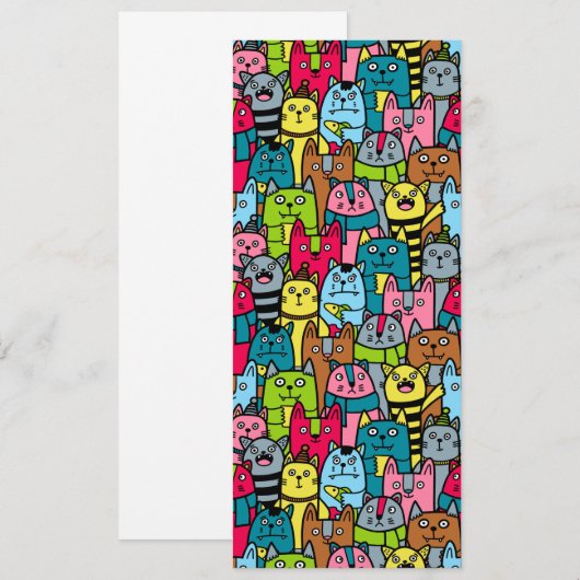 Katzen und Kätzchen Menükarte (Vorne/Hinten)