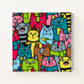 Katzen und Kätzchen Notizblock (Rückseite)