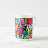 Katzen und Kätzchen Porzellantasse (Vorderseite Rechts)