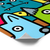 Katzen und Kätzchen Poster (Ecke)