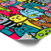 Katzen und Kätzchen Poster (Ecke)