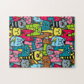 Katzen und Kätzchen Puzzle (Horizontal)