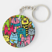 Katzen und Kätzchen Schlüsselanhänger (Rückseite)