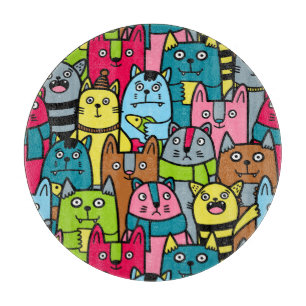 Katzen und Kätzchen Schneidebrett