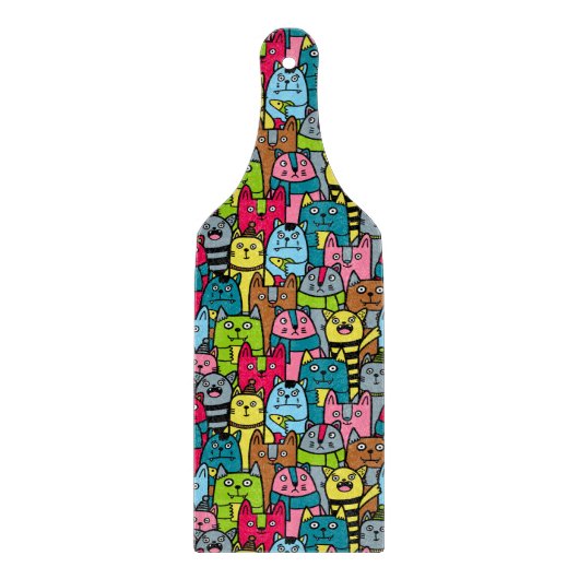 Katzen und Kätzchen Schneidebrett (Vorderseite)