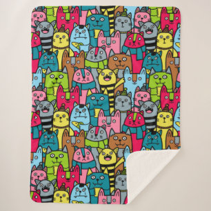 Katzen und Kätzchen Sherpadecke