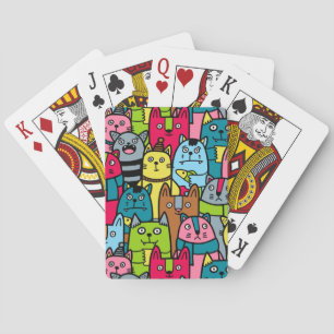 Katzen und Kätzchen Spielkarten