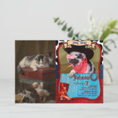 Katzen und Kätzchenmalereien Einladung (Stehend Vorderseite)