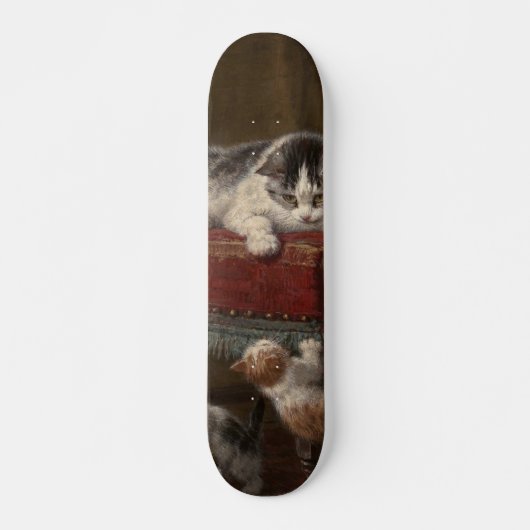 Katzen und Kätzchenmalereien Skateboard (Vorne)