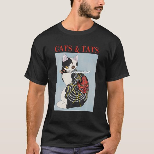 Katzen und Katzen Katzen Tattoo Lover Katzen T-Shirt (Vorderseite)
