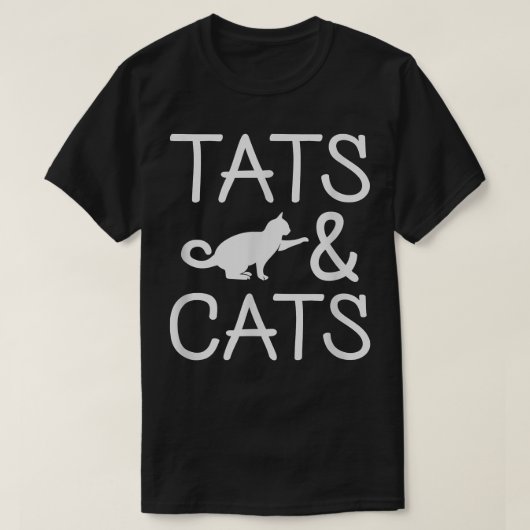 Katzen und Katzen T Tattoo Artist Tätowierte Tinte T-Shirt (Design vorne)