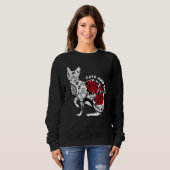 Katzen und Katzen Tattoos T-Shirt Kitten Tattoos Sweatshirt (Vorne ganz)