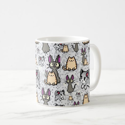 Katzen und Kitten 2 Kaffeetasse (VorderseiteRechts)