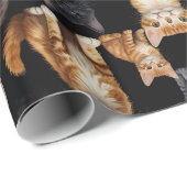 Katzen und Kitten Geschenkpapier (Rolleneckpunkt)