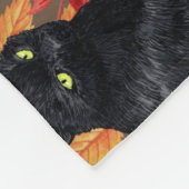 Katzen und Kürbis 2 Fleecedecke (Ecke)