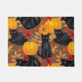 Katzen und Kürbis 2 Fußmatte (Vorderseite)