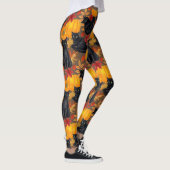 Katzen und Kürbis 2 Leggings (Rechts)