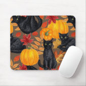 Katzen und Kürbis 2 Mousepad (Mit Mouse)