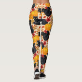 Katzen und Kürbis Leggings (Rückseite)