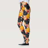 Katzen und Kürbis Leggings (Links)