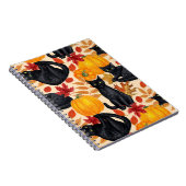 Katzen und Kürbis Notizblock (Rechte Seite)