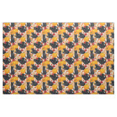 Katzen und Kürbis Stoff (Fat Quarter (45,7 x 55,9 cm))