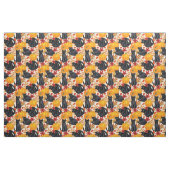 Katzen und Kürbis Stoff (Fat Quarter (45,7 x 55,9 cm))