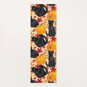 Katzen und Kürbis Yogamatte (Rückseite)