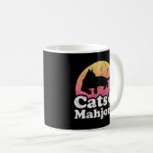 Katzen und Mahjong-Männerkatzen Kaffeetasse (VorderseiteRechts)