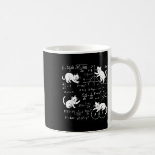 Katzen und Mathe Lover Funny Cat Lover Science Tea Kaffeetasse