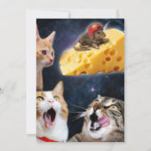 Katzen und Maus Einladung (Rückseite)