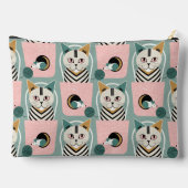 Katzen und Maus verborgen und suchen Zubehörtasche (Rückseite)