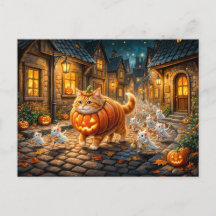 Katzen- und Mäuse-Halloween-Stadtrundgang