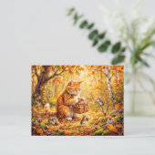 Katzen- und Mäusewald-Winterversammlung Postkarte (Stehend Vorderseite)